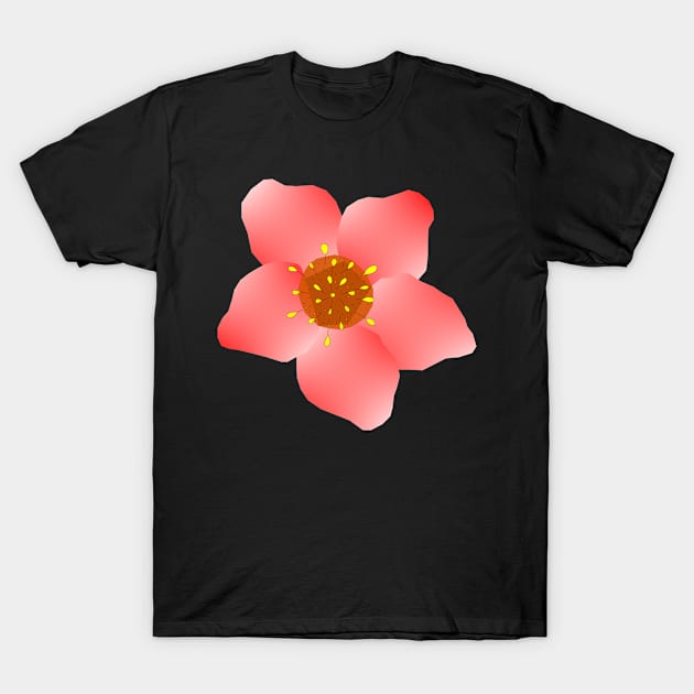 Hellebore Flower Design 2 T-Shirt by art-by-shadab